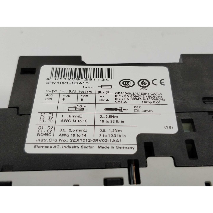 SIEMENS 3RV1021-1DA10