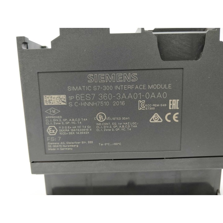 Siemens AG 6ES7 360-3AA01-0AA0