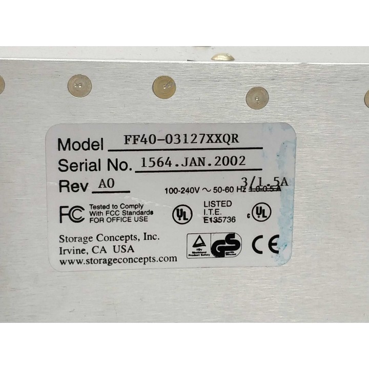 Storage Concepts, Inc. FF40-03127XXQR