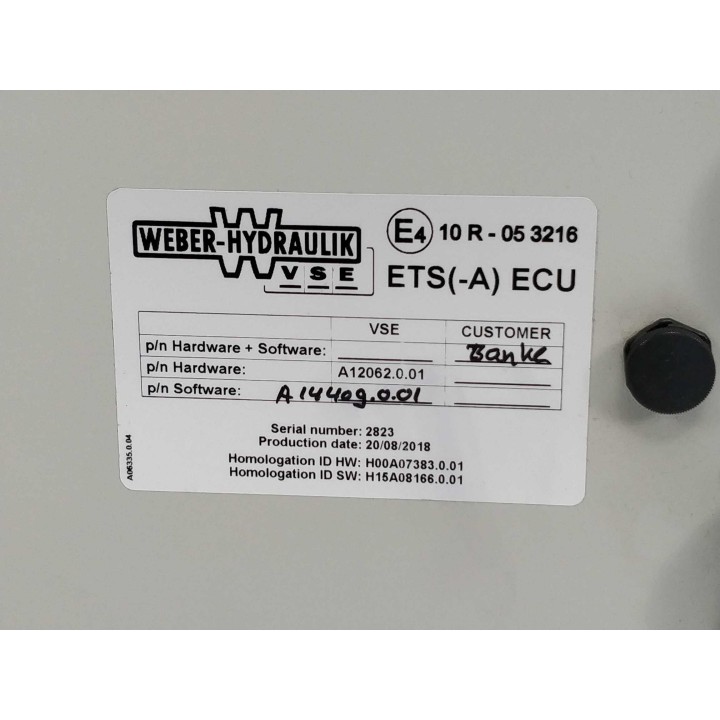 WEBER-HYDRAULIK ETS(-A) ECU