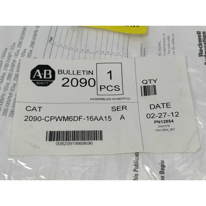 Rockwell Automation 2090-CPWM6DF-16AA15
