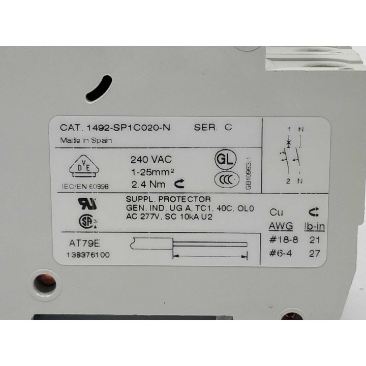 Allen-Bradley 1492-SP1C020-N