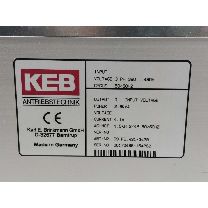 KEB Antriebstechnik 09.F0.R31.3429
