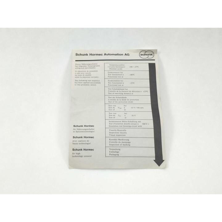 Schunk Hormec Automation AG DW-AS-401-04
