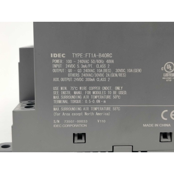 IDEC Corporation FT1A-B40RC