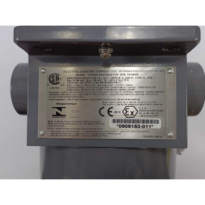 Industrial Scientific Corporation 7814635