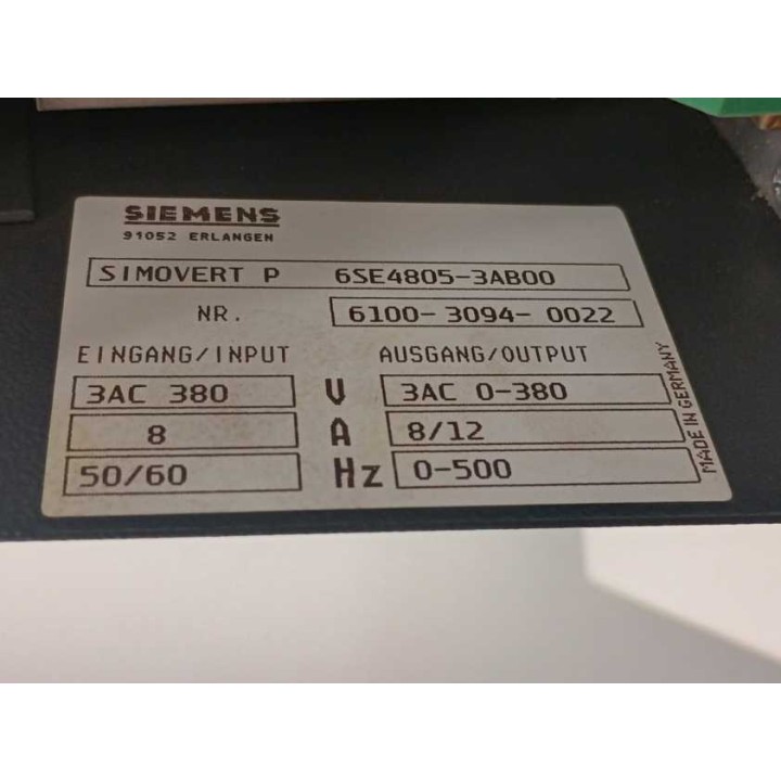 SIEMENS 6SE4805-3AB00