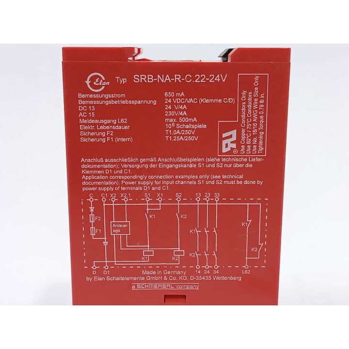 Elan Schaltelemente GmbH & Co.KG SRB-NA-R-C.22-24V