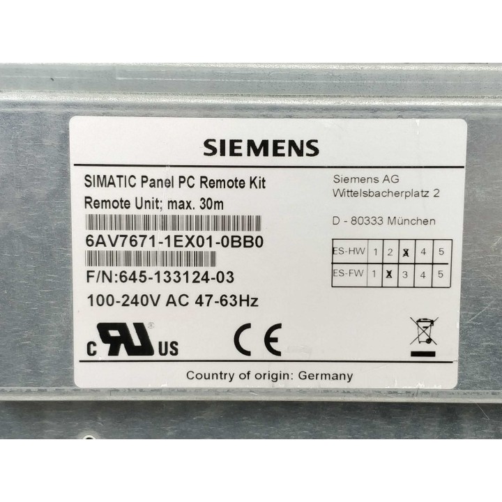 SIEMENS 6AV7671-1EX01-0BB0