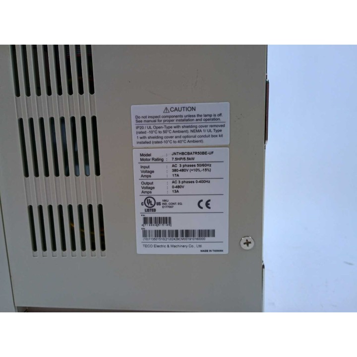 TECO Electric & Machinery Co., Ltd. JNTHBCBA7R50BE-UF