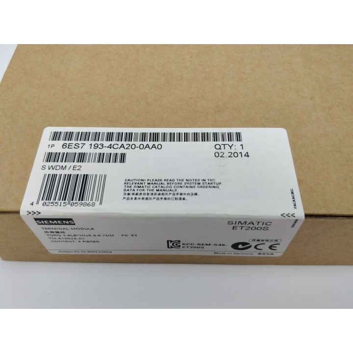 SIEMENS 6ES7193-4CA20-0AA0