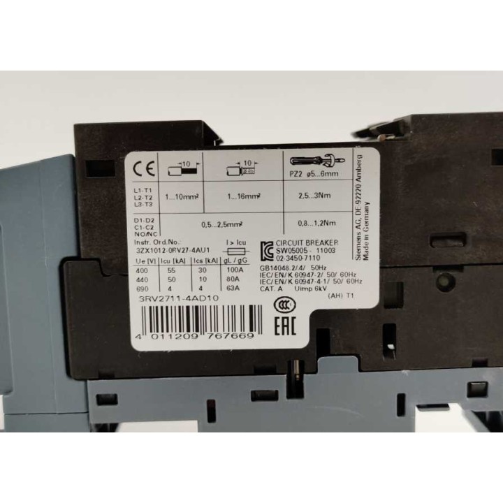 SIEMENS 3RV2711-4AD10