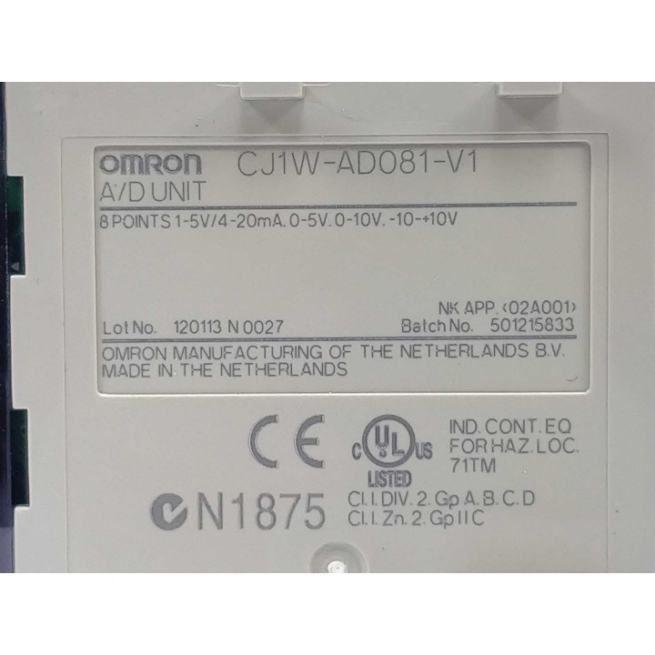 OMRON CJ1W-AD081-V1