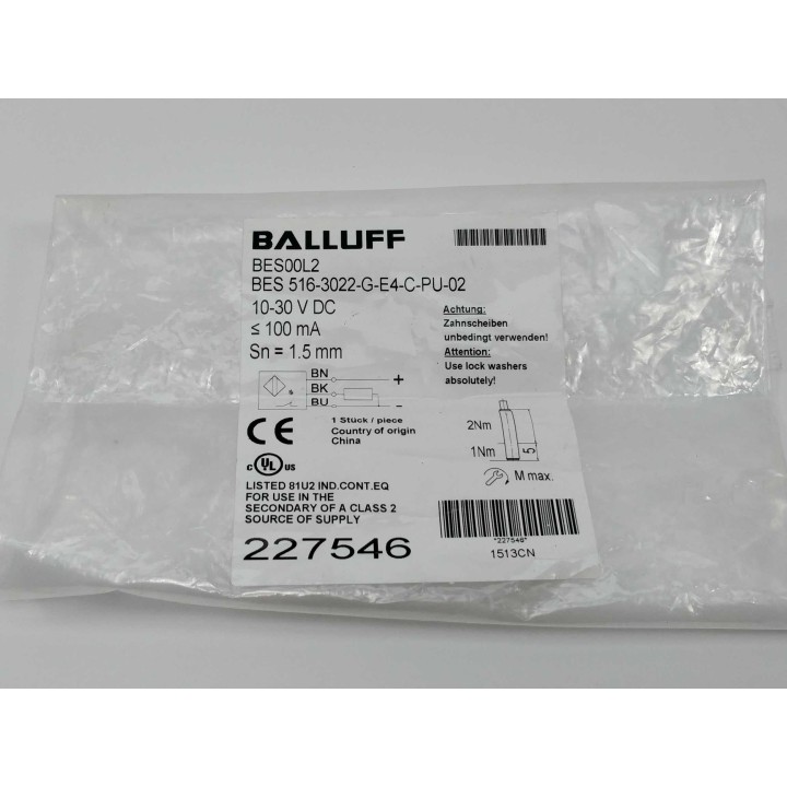 Balluff BES 516-3022-G-E4-C-PU-02