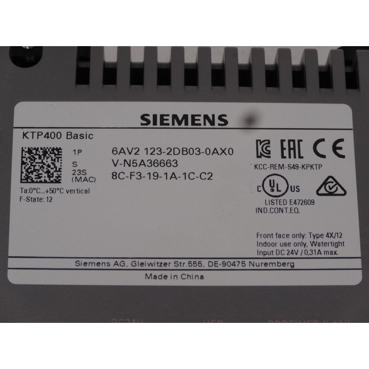 SIEMENS 6AV2123-2DB03-0AX0