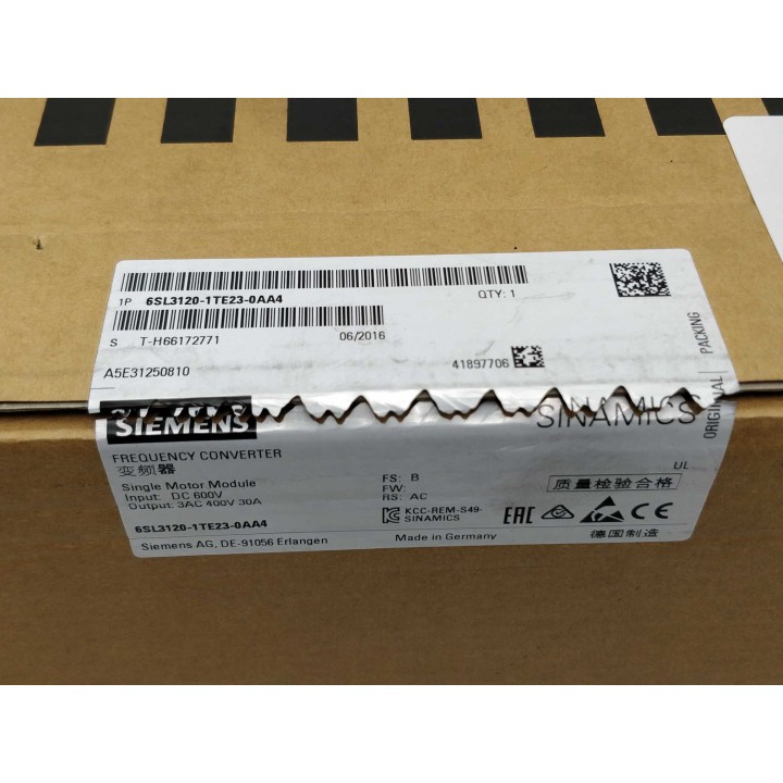 SIEMENS 6SL3120-1TE23-0AA4