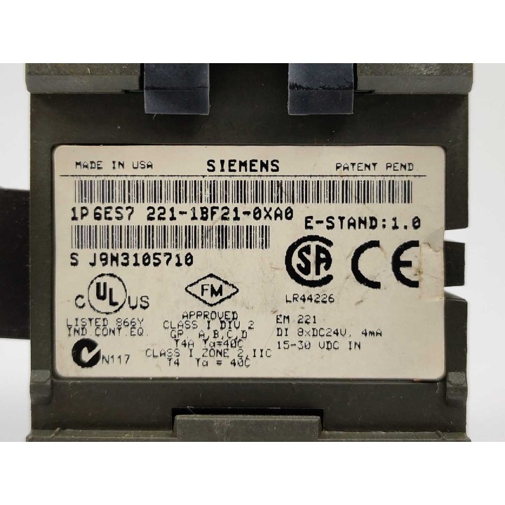 SIEMENS 6ES7221-1BF21-0XA0