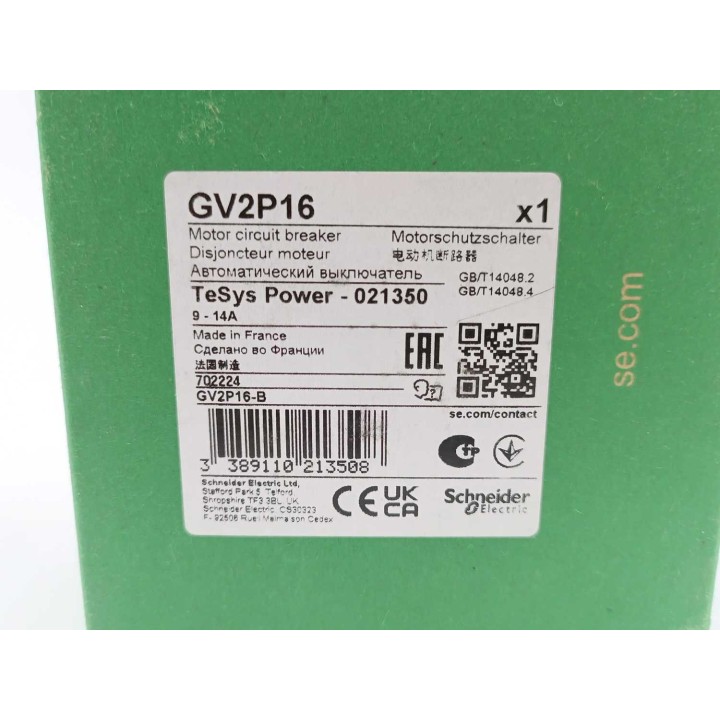 SCHNEIDER ELECTRIC GV2P16