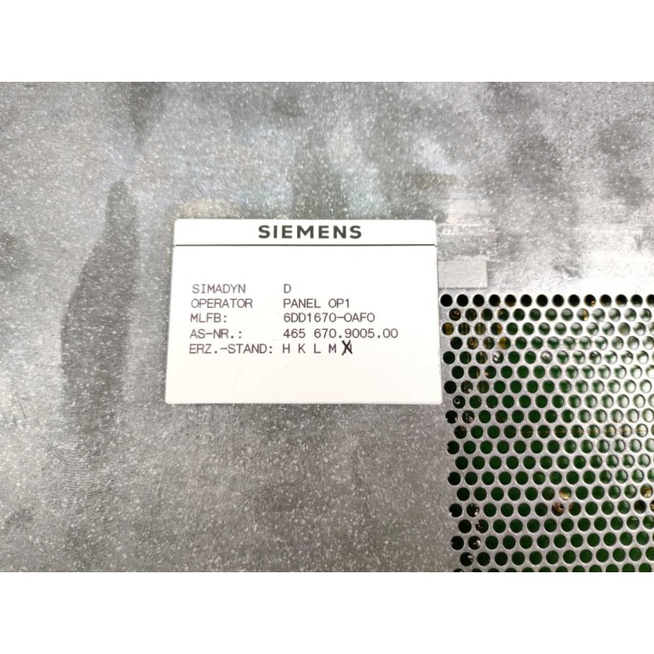 SIEMENS 6DD1670-0AF0