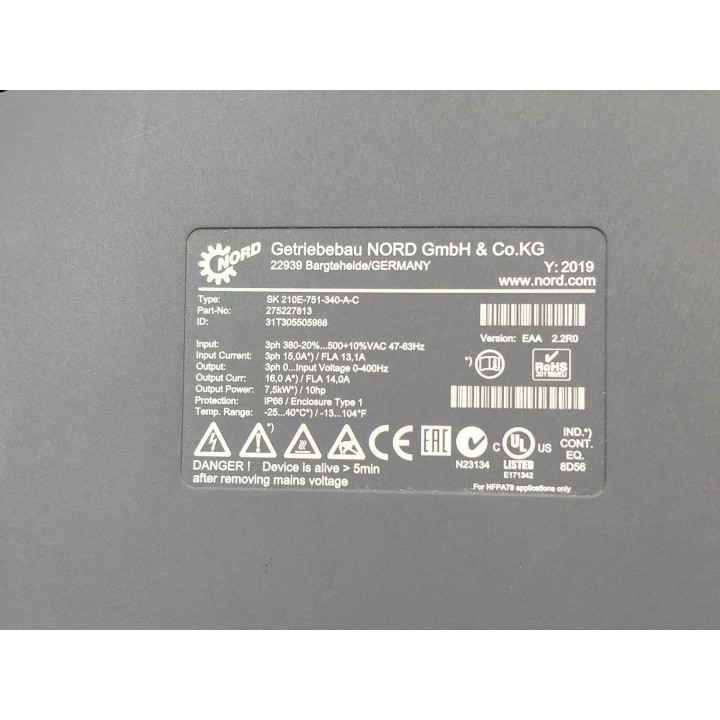 NORD Drivesystems SK210E-751-340-A-C