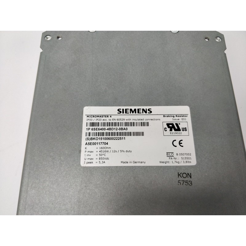 SIEMENS 6SE6400-4BD12-0BA0