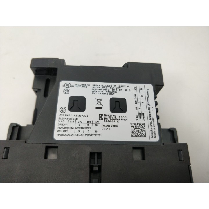 SIEMENS 3RT2025-2BB40
