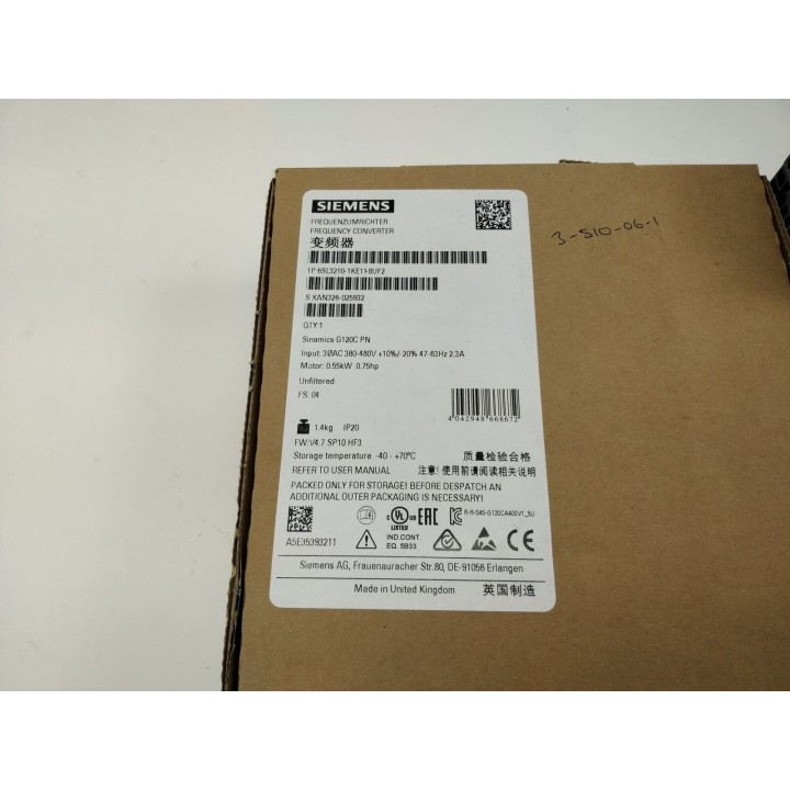 SIEMENS 6SL3210-1KE11-8UF2