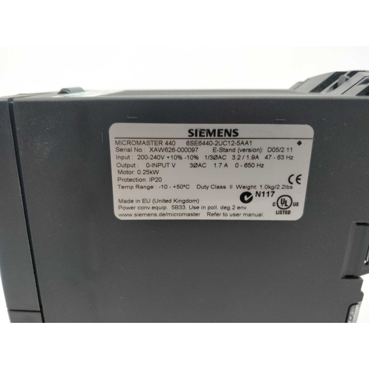 SIEMENS 6SE6440-2UC12-5AA1