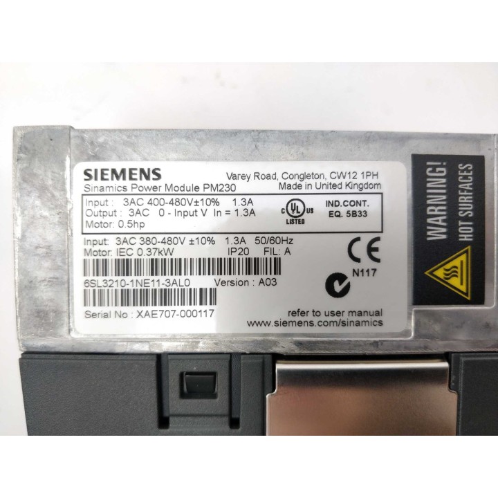 SIEMENS 6SL3210-1NE11-3AL0