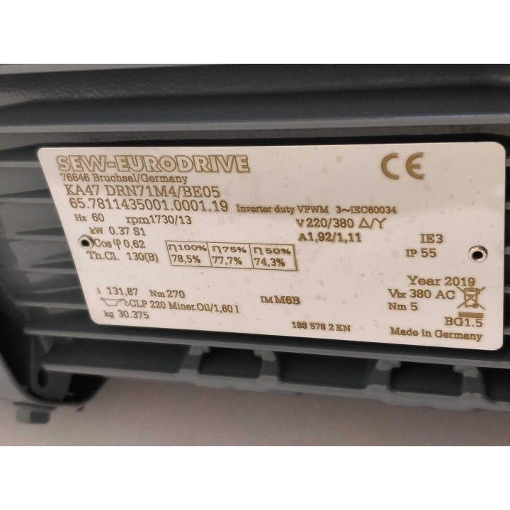 SEW-EURODRIVE  KA47 DRN71M4 BE05