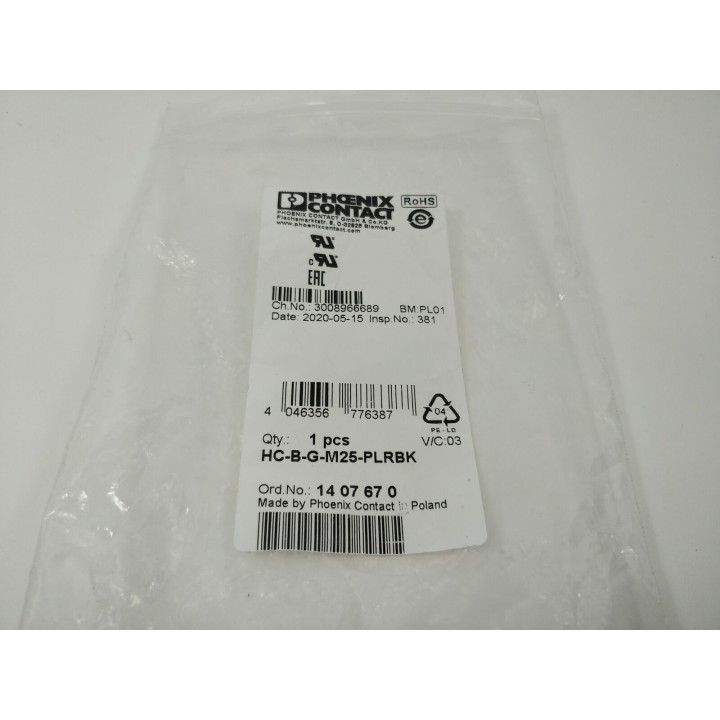 Phoenix Contact HC-B-G-M25-PLRBK  1407670