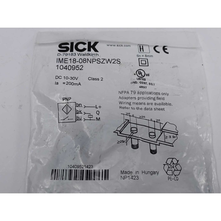 SICK IME18-08NPSZW2S