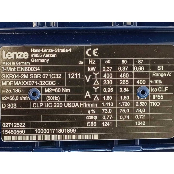 LENZE GKR04-2M SBR 071C32