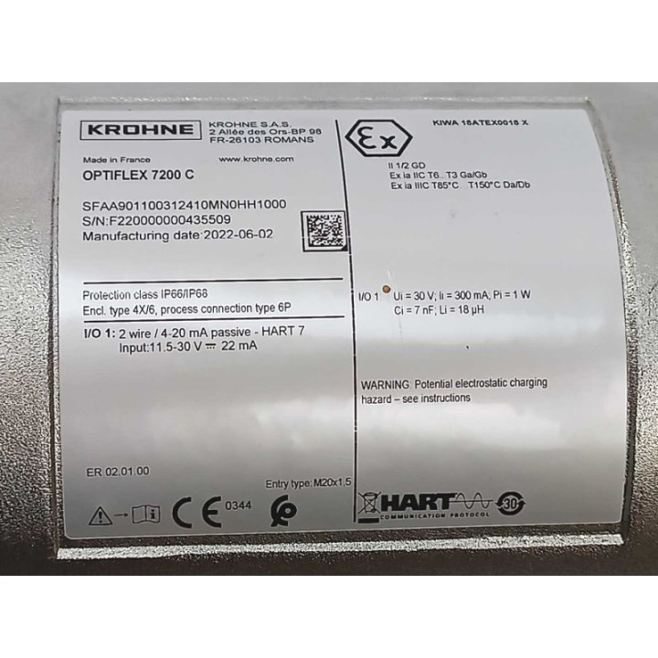 Krohne Optiflex 7200 C