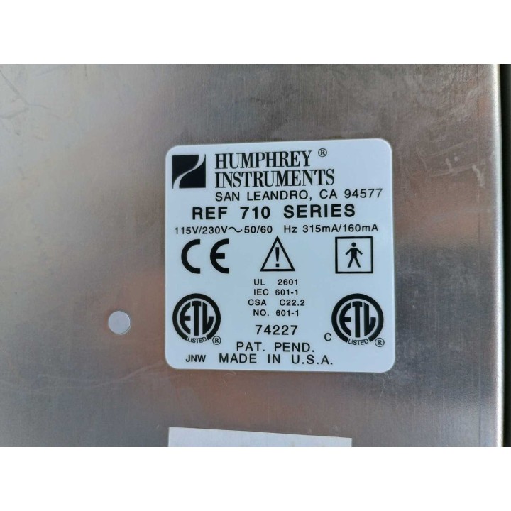 Humphrey instruments REF 710