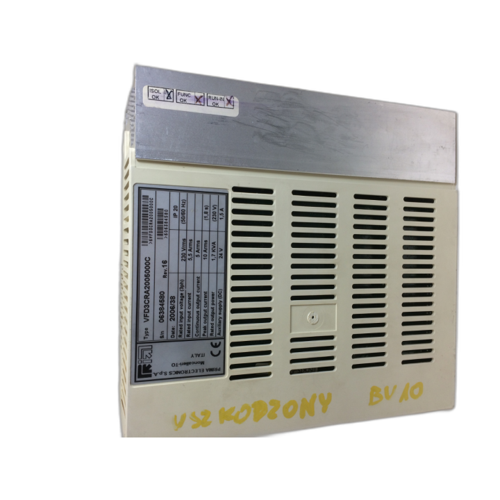 PRIMA ELECTRONICS VFD3RA2005000C REV.16