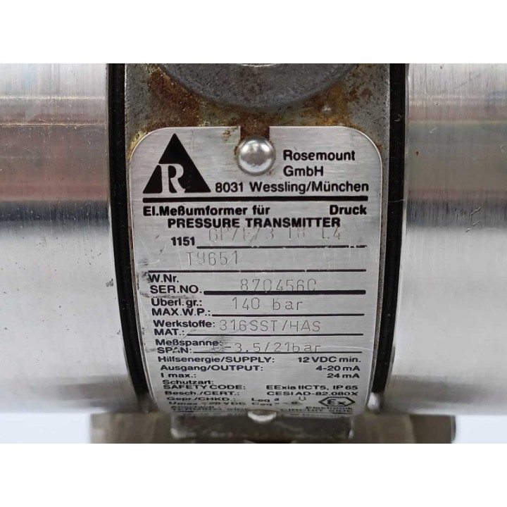 Rosemount 1151GP7E73 I8 L4