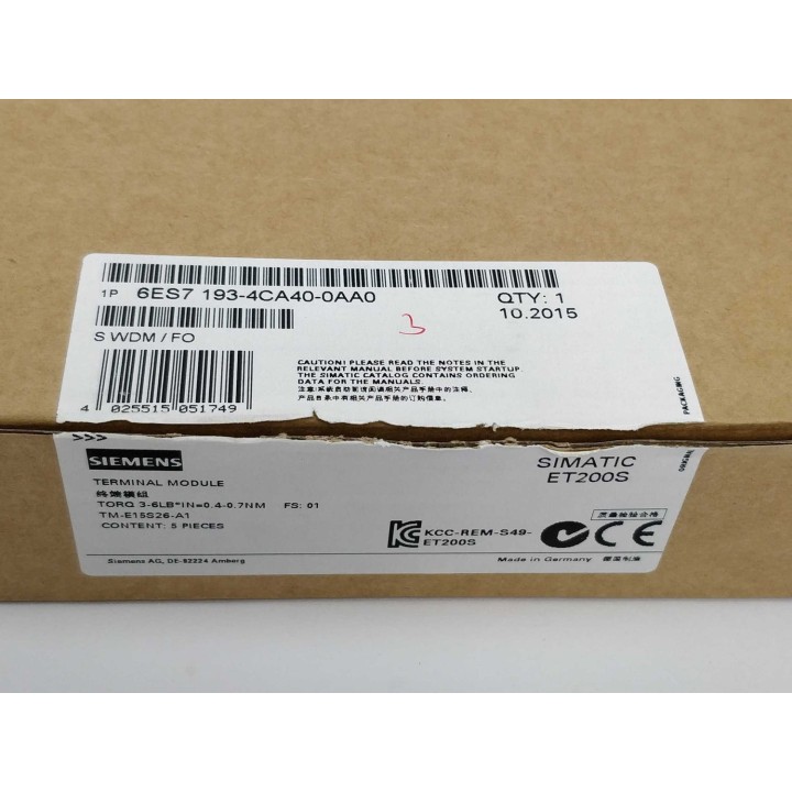 SIEMENS 6ES7193-4CA40-0AA0