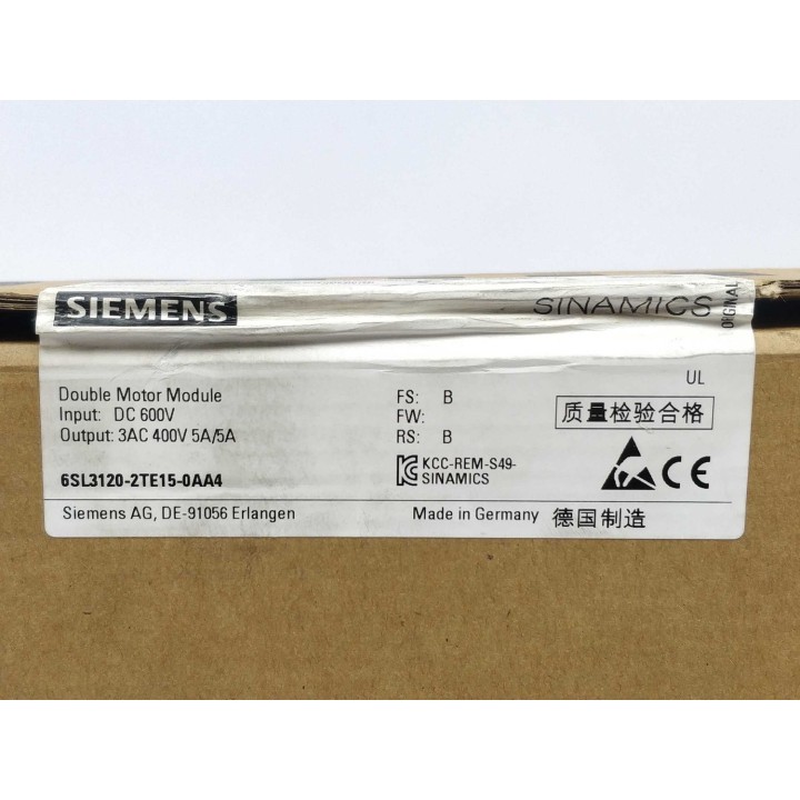 SIEMENS 6SL3120-2TE15-0AA4