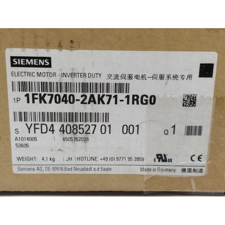 SIEMENS 1FK7040-2AK71-1RG0