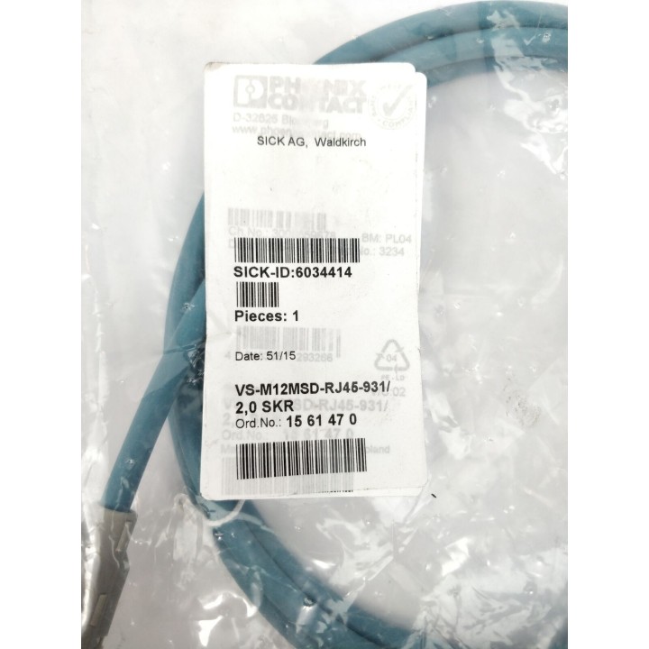  VS-M12MSD-RJ45-931/ 2,0