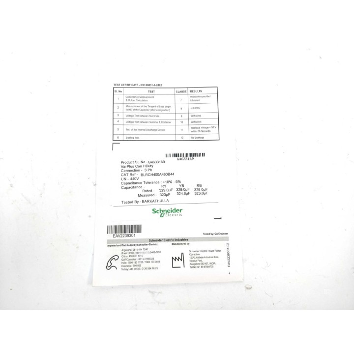 Schneider Electric BLRCH400A480B44