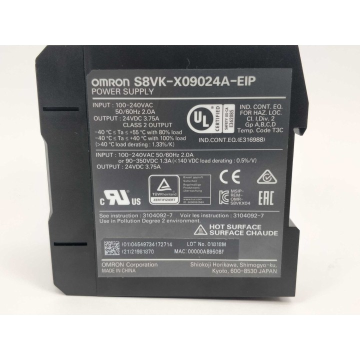 OMRON S8VK-X09024A-EIP