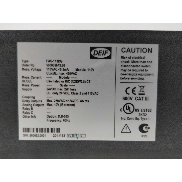Deif FAS-113DG