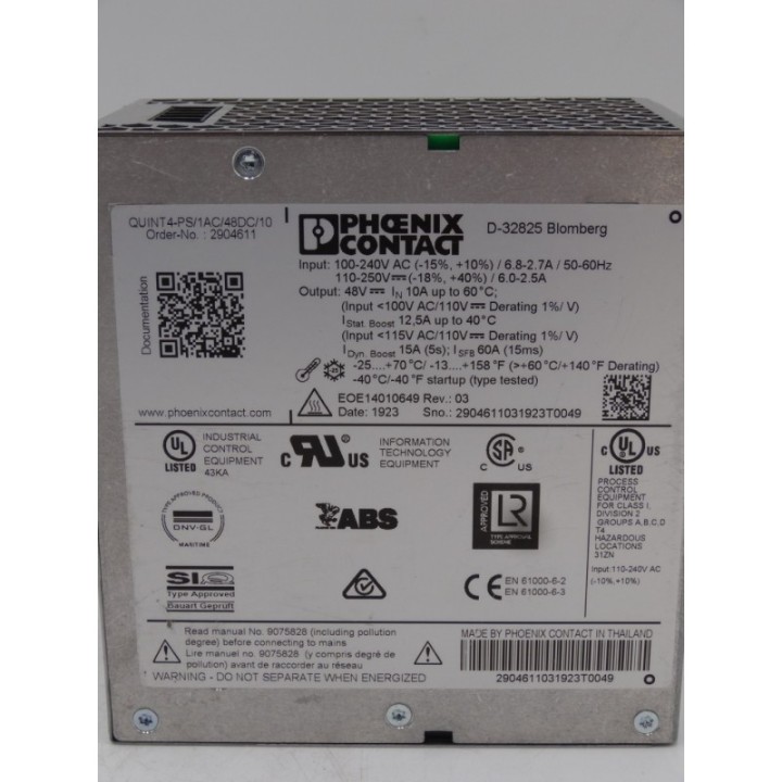  Phoenix Contact QUINT4-PS/1AC/48DC/10