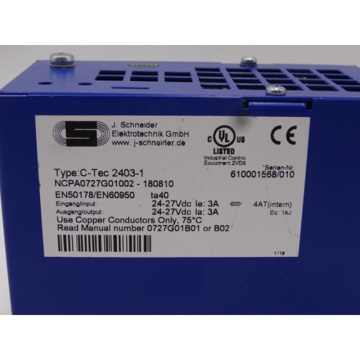 SCHNEIDER ELECTRIC  Schneider C-TEC 2403-1