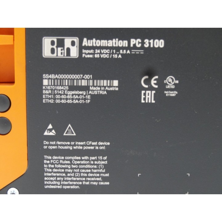 B R B R Automation PC3100 5S4BA000000007-001