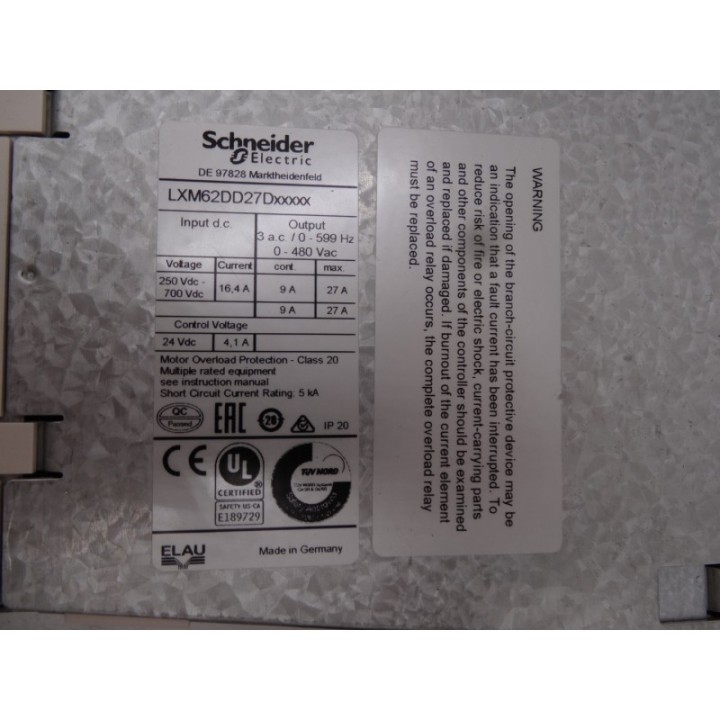 SCHNEIDER ELECTRIC  LXM62DD27D21000