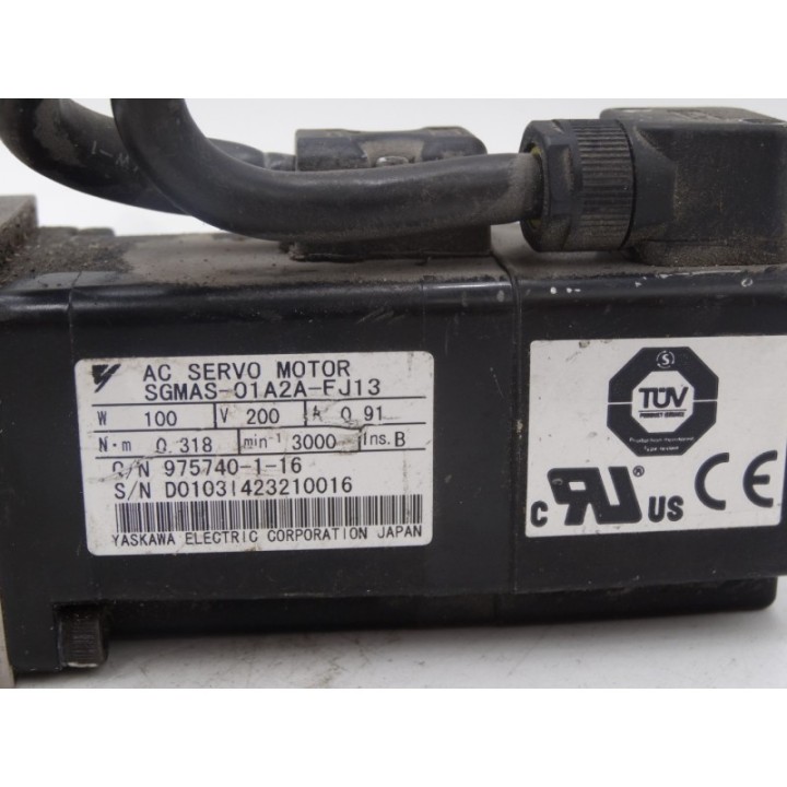 Yaskawa Electric YASKAWA SERVO MOTOR SGMAS-01A2A-FJ13