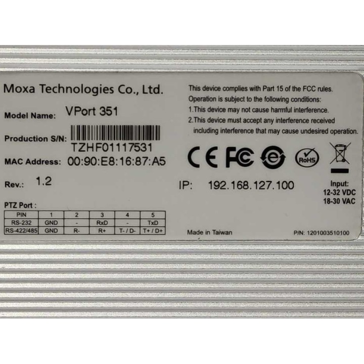 Moxa VPort 351